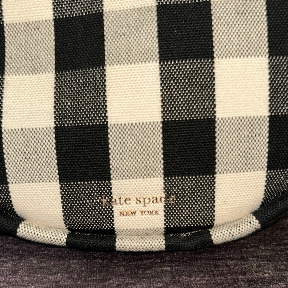 Kate Spade Black and White Checkered shoulder bag - Picture 2 of 9